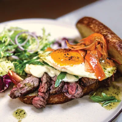 Steak and Egg Sourdough
